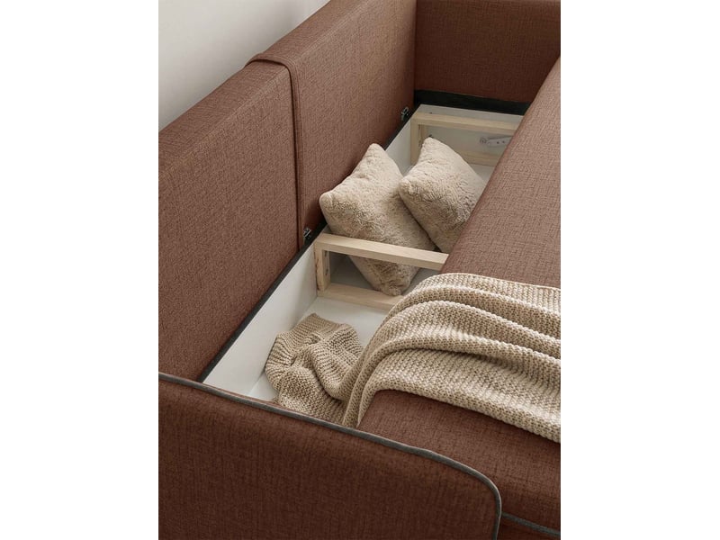  Sam, canapé 3 places convertible, rouge brique Sam - Conforama E