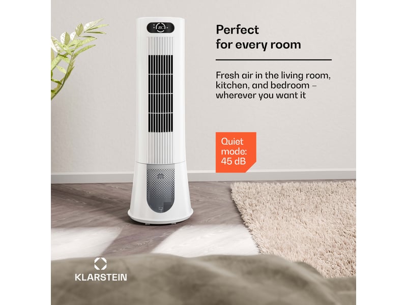 Klarstein frost rafraîchisseur d'air 200 m³h 7l 20 m² 2 packs de refroidissement 4 modes 45w blanc  - Conforama C