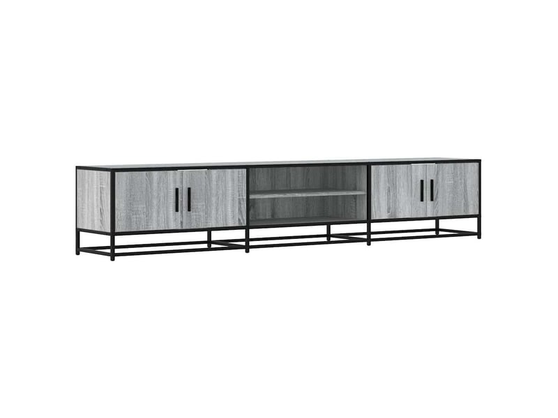  Meuble tv - banc tv - meuble de rangement sonoma gris 210x35x41 cm bois d'ingénierie  - Conforama A