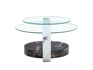 Table basse forme atypique coloris bicolore WISHDOR - 70 cmx90 cm