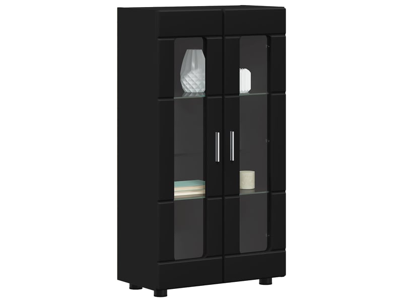 Buffet - bahut - meuble de rangement florin 55,5 x 29 x 100 cm noir bois d'ingénierie  - Conforama C