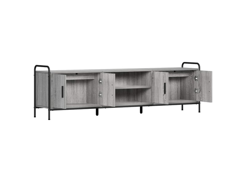  Meuble tv, banc tv 167,5x33x50 cm sonoma gris bois d'ingénierie  - Conforama C