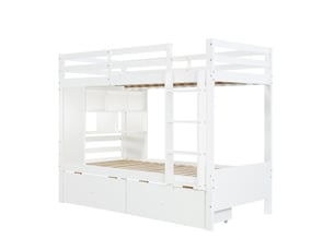 Lit superposé 2x90x200 cm <strong></strong>  <strong></strong> coloris blanc