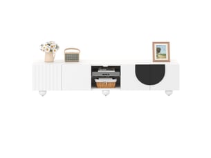 Meuble tv coloris bicolore 180 cm MERAX  meuble tv bicolore