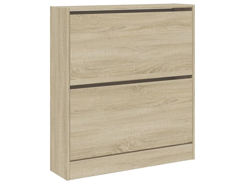  Meuble à chaussure, armoire à chaussures chêne sonoma 80x21x87,5 cm bois ingénierie  - Conforama D