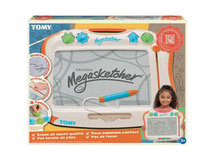 Planche a dessin magnetique classique pour enfants avec stylet et 4 tampons formes