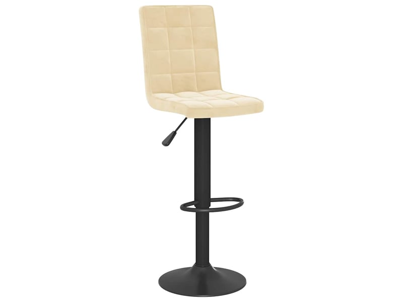  Lot de 2 tabouret de bar, chaise de bar crème velours shl25752  - Conforama C