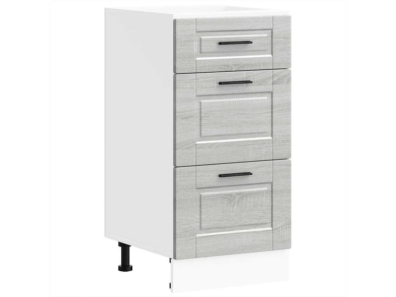  Meuble de rangement, armoire de cuisine porto sonoma gris bois d'ingénierie shl9573  - Conforama A