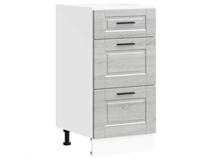 Meuble de rangement, armoire de cuisine porto sonoma gris bois d'ingénierie shl9573