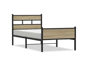 Lit simple 90x200 cm    coloris marron
