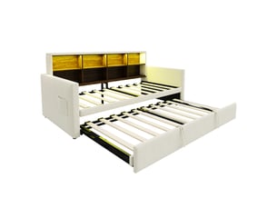Lit combiné 90x190 cm    coloris beige