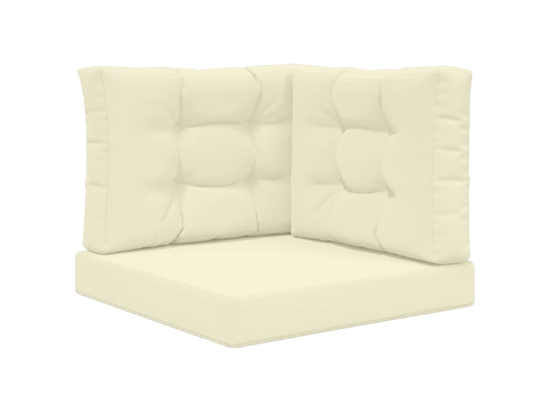 Coussin de canapé d'extérieur, coussin de chaise polyester crème 60 x 60 cm cf54076 - Conforama B