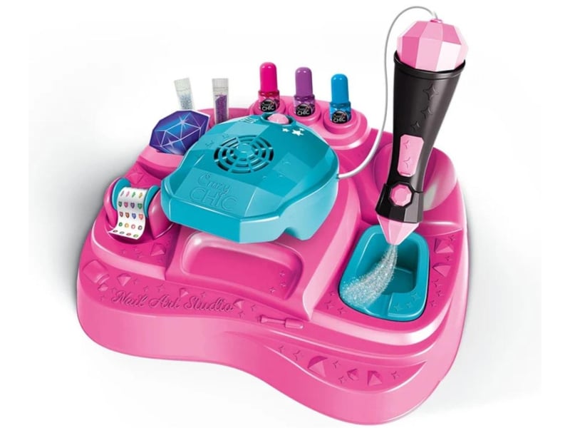  Coffret manucure clementoni 18768 crazy chic - studio à ongles 8005125187683 - Conforama C