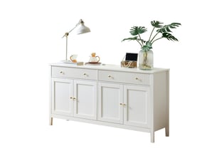 Buffet 4 porte(s) 2 tiroir(s) BGSRYAO - 160 cm coloris blanc