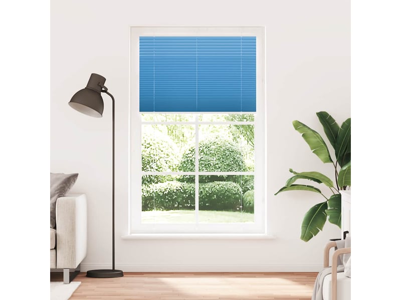  Store plissé, store de fenêtre bleu 115x200 cm largeur du tissu 114,4cm polyester cf46784  - Conforama A