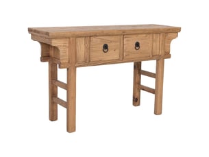 Console en bois beige 114x35x70 cm h
