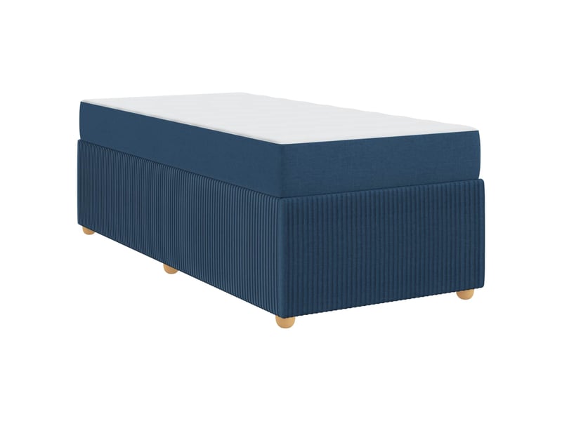  Lit simple- lit adulte -  cadre de lit bleu 80 x 200 cm tissu  - Conforama C
