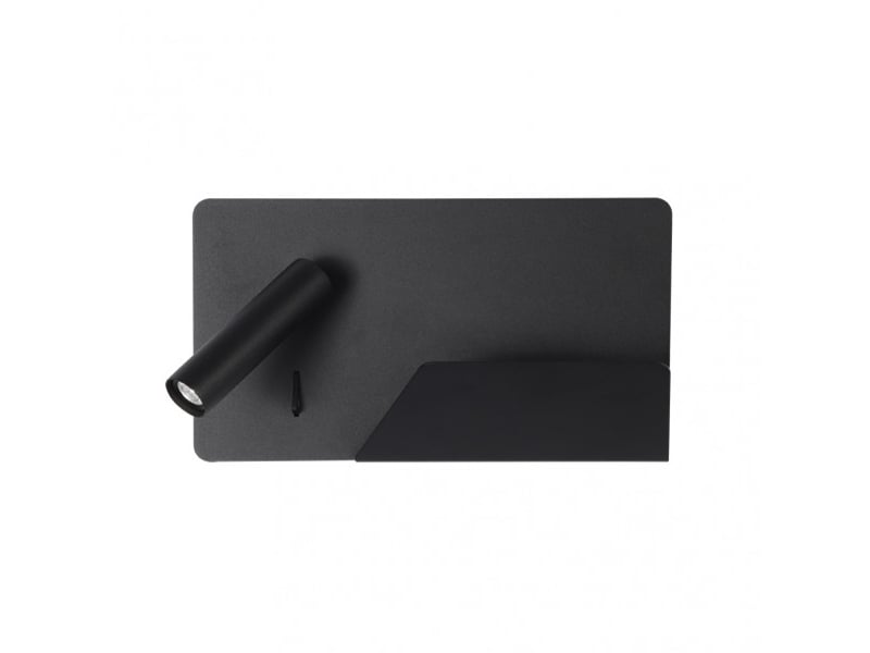  Applique murale led fabrilamp miguel angel 3 w 4000 k noir 16 x 28 x 12 cm 17176IZ09 - Conforama A