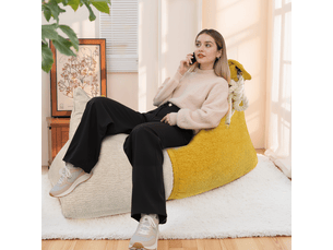 Pouf / repose pied <strong></strong> <strong></strong> bicolore