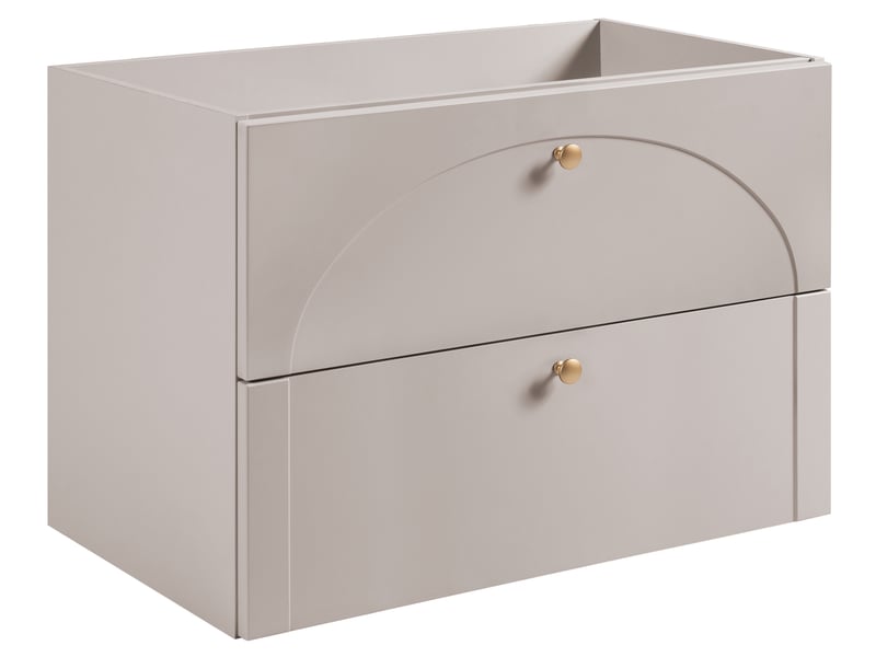  Meuble sous-vasque suspendu aura 80 cm cachemire mat g  - Conforama A