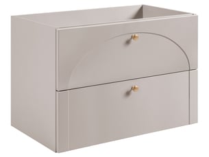 Meuble sous-vasque suspendu aura 80 cm cachemire mat g
