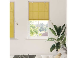 Store enrouleur, store à rouleau jaune 90 x 160 cm bambou cf45278