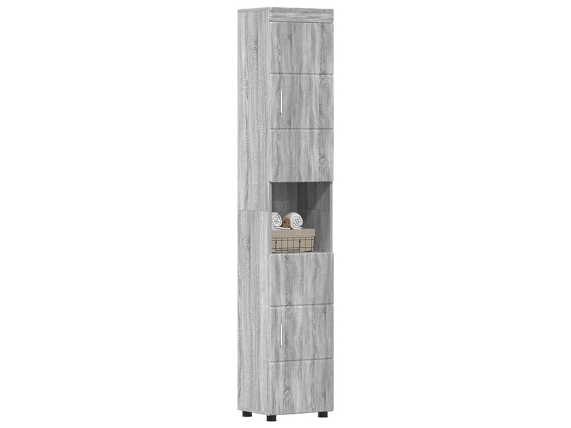 Ensemble d'armoire de salle de bain tulum gris sonoma cf62989 - Conforama C