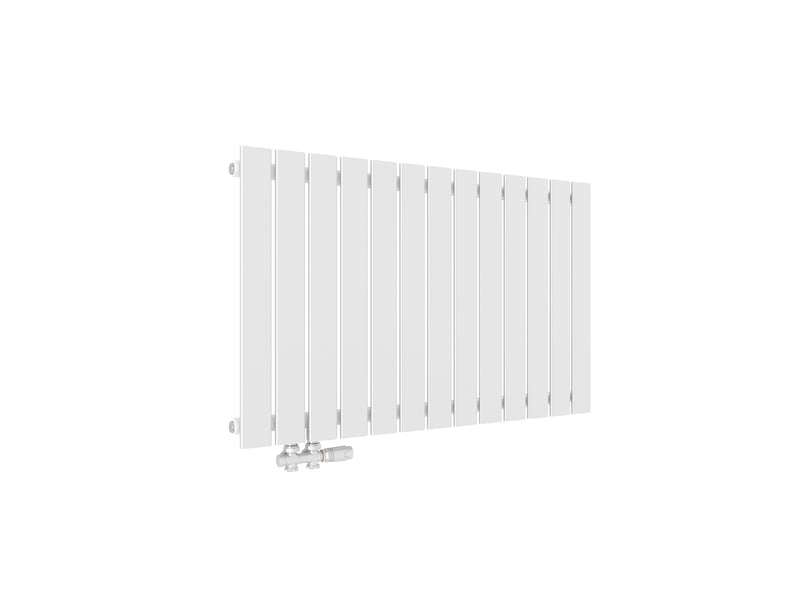  Emke radiateur à eau chaude, radiateur plat seule couche connexion latérale, blanc 63 x 100,6 cm 712w  - Conforama A