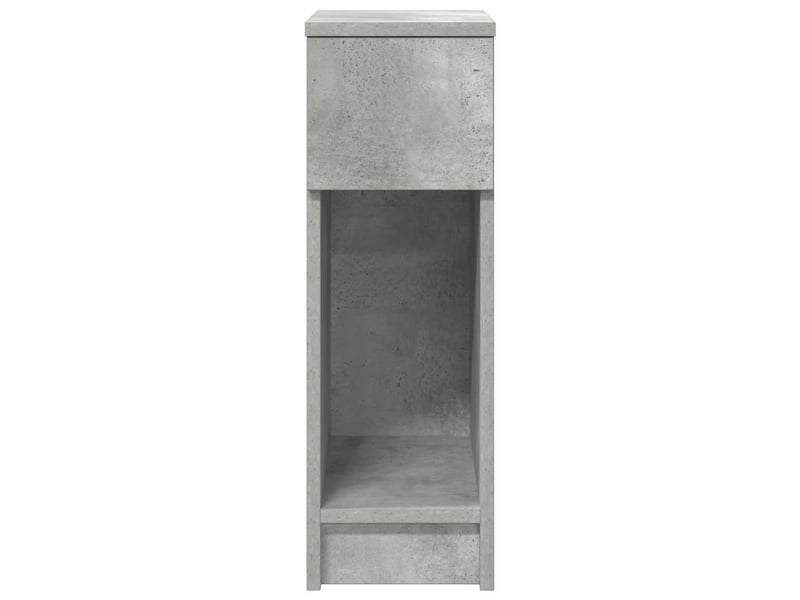  Table de chevet - cabinet de chevet - table de nuit avec tiroir gris béton 20x36x60 cm  - Conforama C