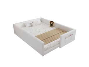 Lit simple 140x200 cm SWEIKO   coloris blanc