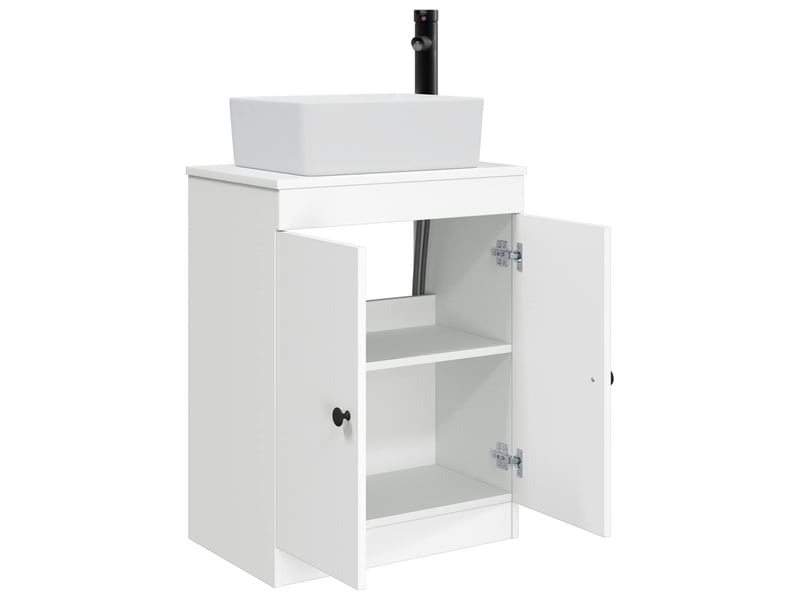  Meuble de salle de bain avec évier blanc 54x35x83 cm shl2186  - Conforama D