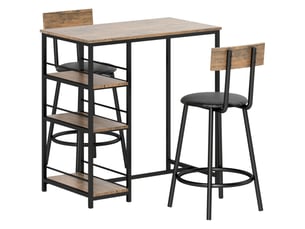 Ensemble table rectangulaire 2 chaise(s) 2 tabouret(s) inclu(s) STILVORA