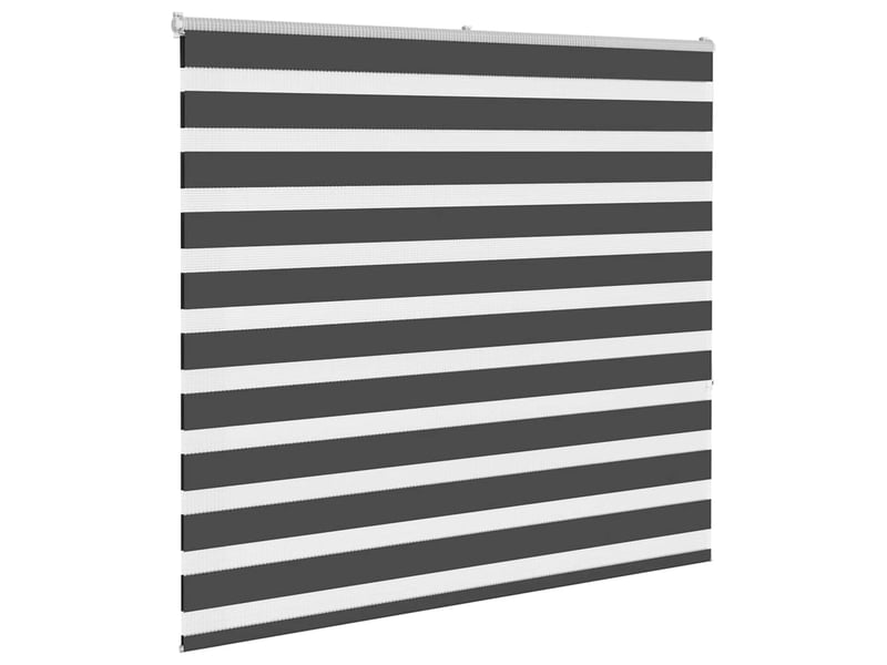 Store zèbre, store de fenêtre noir 160x150 cm largeur du tissu 155,9 cm polyester cf48898 - Conforama C