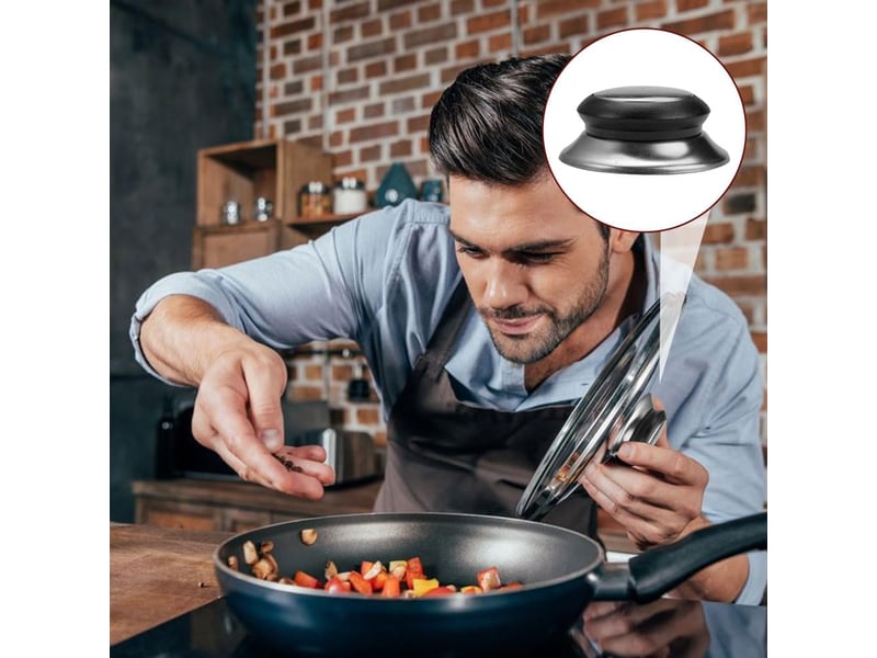  10 pièces bouton de couvercle, poignée de couvercle de pot, acier inoxydable poignée casserole, couvercles de cuisine universelle pour casseroles none - Conforama E