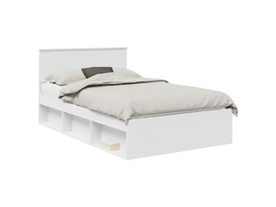 Lit 2 places 120x190cm coloris blanc