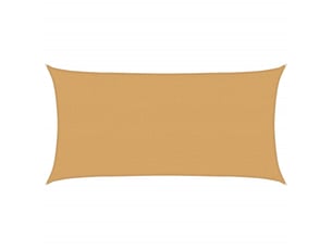 Voile d'ombrage - voile d'ombre - voile parasol 160 gm² rectangulaire sable 2,5x4,5m pehd