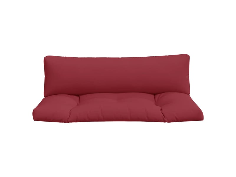  Lot de 2 coussins de palette, coussins de canapé rouge bordeaux tissu cf59605  - Conforama D