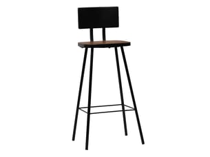 Lot de 2 tabouret de bar, chaise de bar bois massif de récupération shl24879