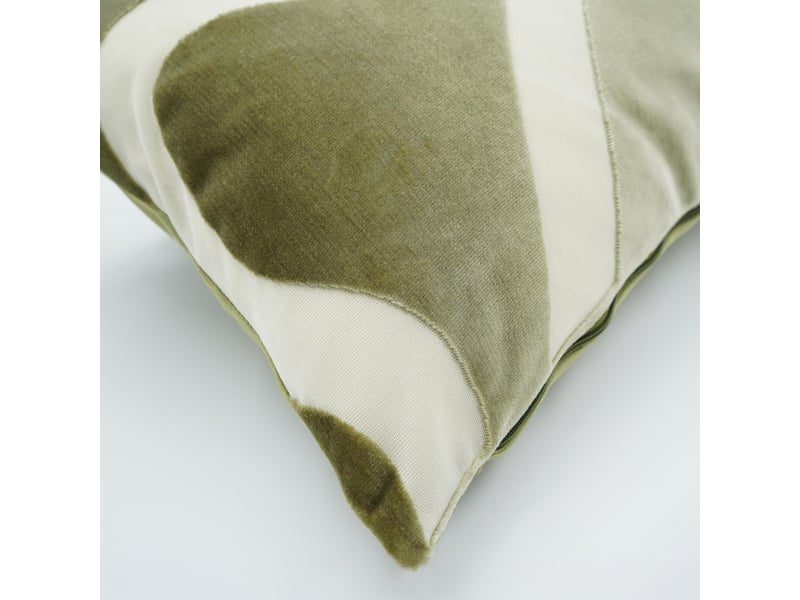  Coussin rectangulaire en velours à motif abstrait 30x50 cm  - Conforama C