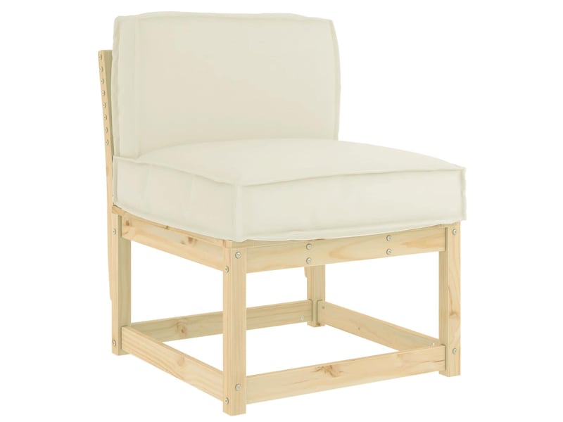  Coussin pour chaisecanapé crème 60 x 40 x 12 cm tissu oxford cf51361  - Conforama A