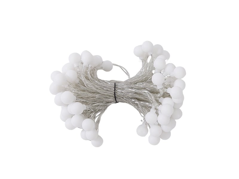  Guirlande lumineuse boule 10m 8 modes et fonction pour la décoration de fête, balcon, éclairage de noël  - Conforama A