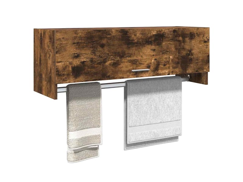  Garde-robe chambre, armoire de rangement chêne fumé 100x32,5x35 cm bois d'ingénierie  - Conforama D