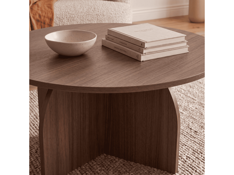 Table basse avec plateau rond d80 cm - clover  - Conforama C