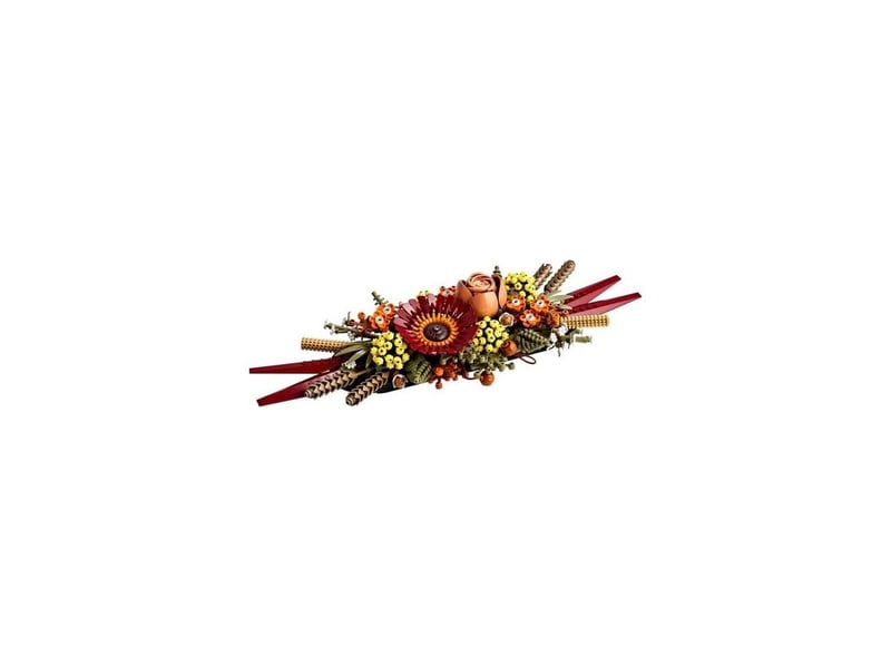Botanicals le centre de table fleurs séchées - plantes artificielles avec rose et gerbera à construire pour adulte - décoration de maison - idée cadeau pour femme ou homme - Conforama B