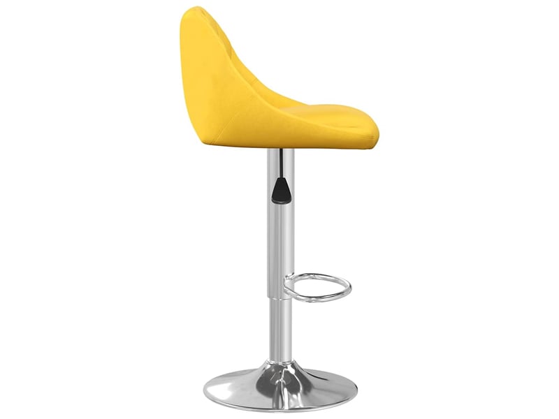  Lot de 2 tabouret de bar, chaise de bar jaune moutarde velours shl16800  - Conforama E