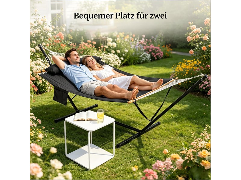  Bain de soleil hammac double confortable  - Conforama D