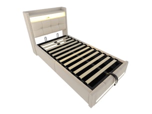Lit coffre 90x200 cm   Sol Morn coloris beige
