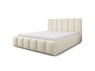 Lit coffre 140x200 cm MASSENO   coloris beige