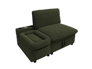 Fauteuil fixe  Morn Vibe Tissu bouclette vert vendu A l'unité