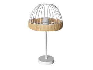 Lampe à poser fabrilamp gaston blancnaturel 1 x e27 46 x 25 x 25 cm